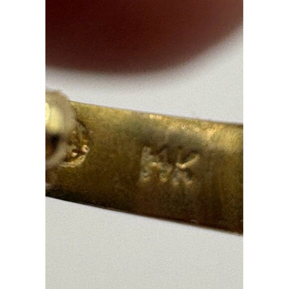 Vintage EA 14K Yellow Gold Amethyst Diamond and Lavender Jadeite Jade Pendant - Picture 9 of 9